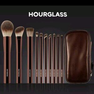 Hourglass Makeup 10 pcs Brush Set with Case - Brand NWT